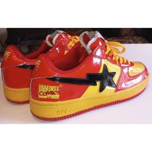 Very Rare BapeStas🔥 Marvel Comics x Iron Man 2005 A Bathing Ape Bape Shoes